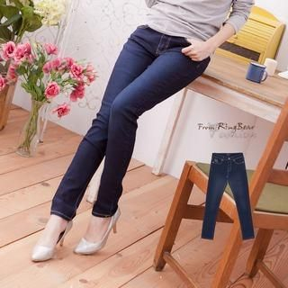 RingBear Embroided Straight Jeans