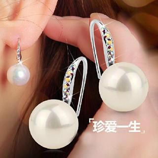 Mbox Jewelry Faux-Pearl Earrings