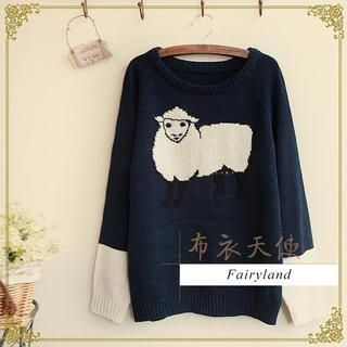 Fairyland Sheep Print Sweater