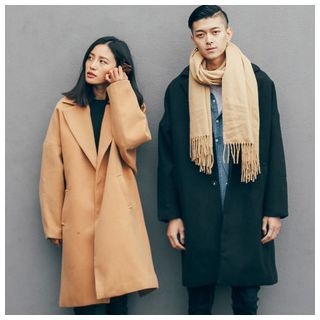 Simpair Print Couple Loose-Fit Coat