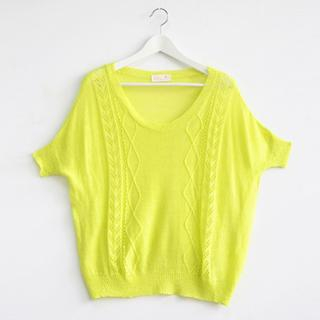 59 Seconds Bat-Wing Sleeves Knit Top