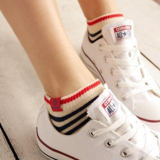 CherryTuTu Striped Ankle Socks