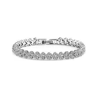 BELEC 925 Sterling Silver with White Cubic Zircon Bracelet