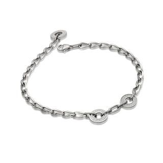 Kenny & co. Oval with crystals steel bracelet Silver - One Size