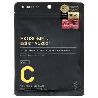 Cicibella - Premium Sheet Mask Exosome & Rich Vc200 7 Pcs