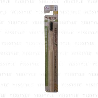 DAISO - Bamboo Toothbrush Round Contains Bamboo Charcoal Regular 1 pc