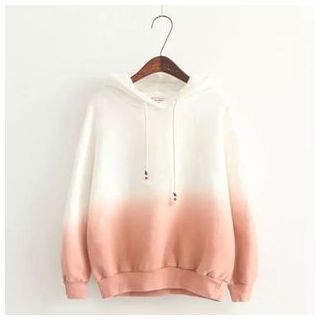 TOJI Fleece-Lined Color-Block Hooded Pullover