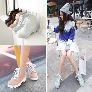 Charming Kicks Lace-up High-Top Sneakers