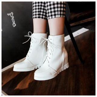 CITTA Lace-Up Short Boots