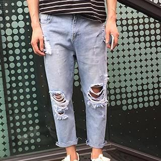 Streetstar Washed Distressed Jeans