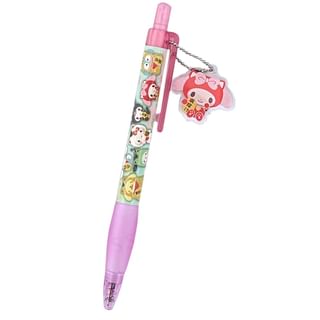 Sanrio My Melody Ballpoint Pen with Acrylic Charm Lucky Cat 1 pc