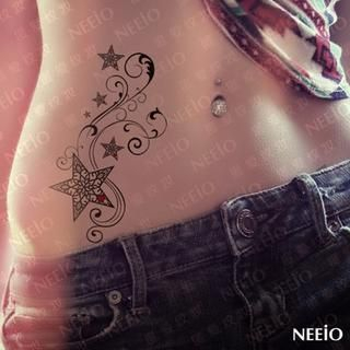 Neeio Waterproof Temporary Tattoo (Star) 1 sheet