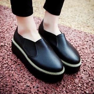 Colorful Shoes Platform Slip-Ons