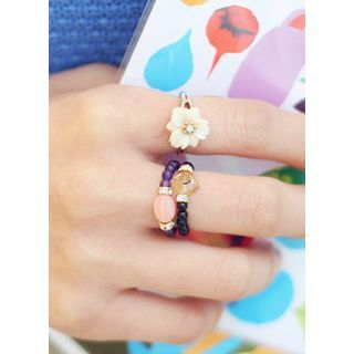 kitsch island Gemstone Beads Ring