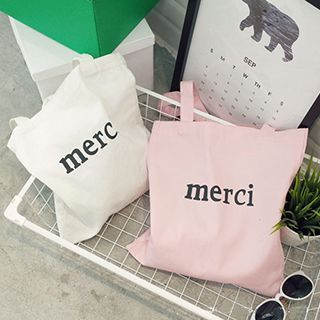 Aoba Lettering Shopper Bag