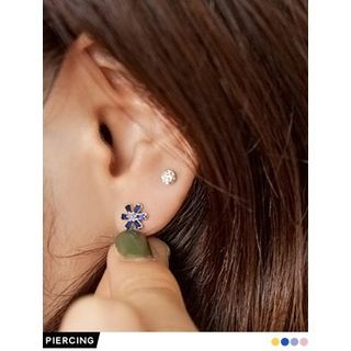 PINKROCKET Colored Flower Barbell Piercing (Single)