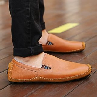 surom Genuine-Leather Fleece-Lined Loafers