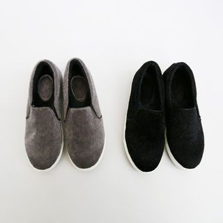 NANING9 Faux-Fur Slip-Ons