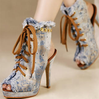 Denim Heels