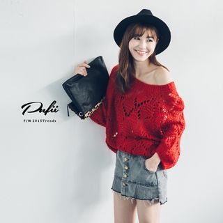 PUFII Open Knit Top