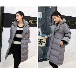 Romantica Double-Breasted Puffer Coat