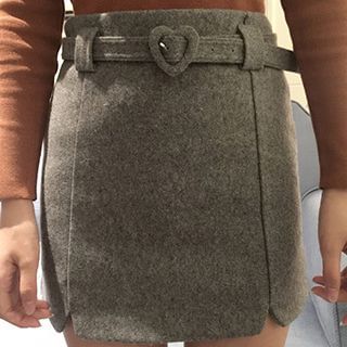Honey House A-Line Skirt with Belt