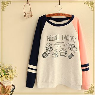 Fairyland Print Raglan-Sleeve Pullover