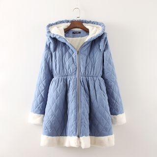 Aigan Hooded Quilted Coat