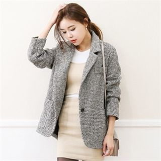 Koo Single Button Wool Blend Jacket