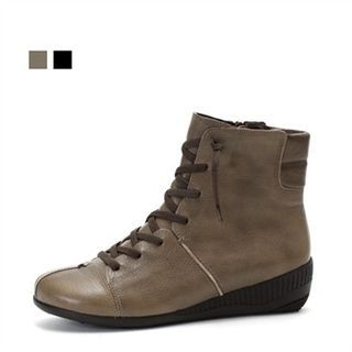 MODELSIS Genuine Leather Ankle Boots
