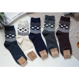 Knitbit Argyle Printed Socks