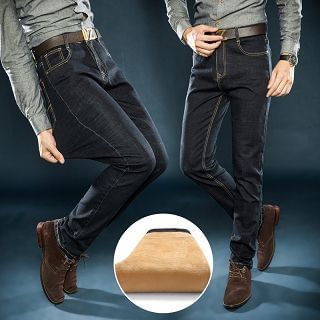 Kaleido Fleece-Lined Slim-Fit Jeans