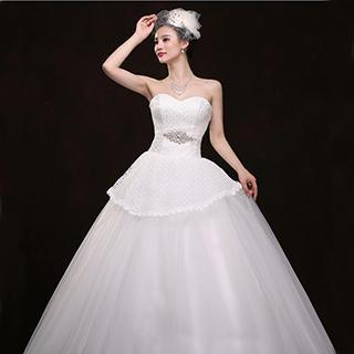 rhinestone ball gown