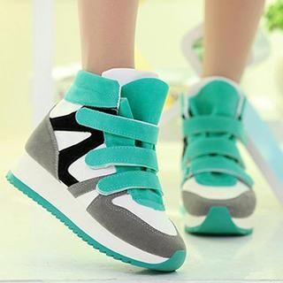 HOONA Velcro High-Top Sneakers