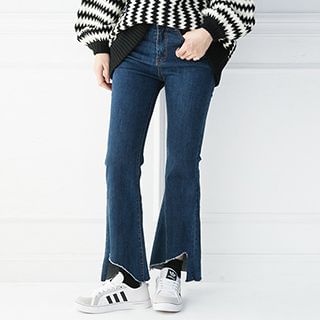 Heynew Washed Boot-cut Jeans