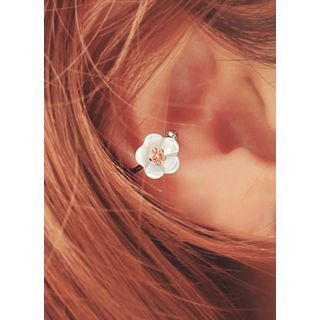 kitsch island Flower Ear Cuff