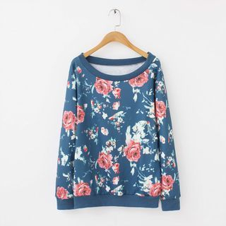 Chicsense Floral Pullover