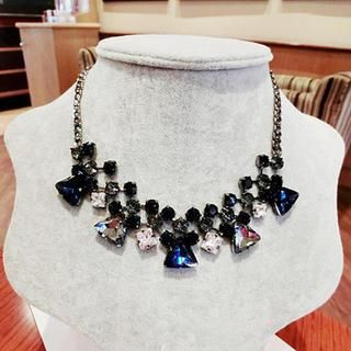 Best Jewellery Faceted Crystal Statement Necklace