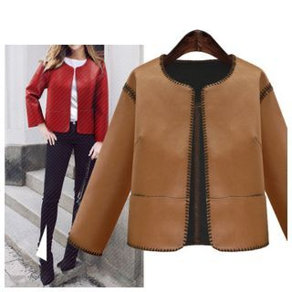 Coronini Faux Leather Jacket