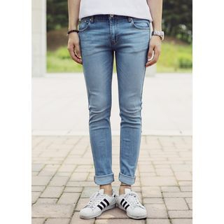 JOGUNSHOP Cotton Blend Washed Jeans