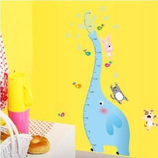 LESIGN Elephant Growth Chart Wall Sticker