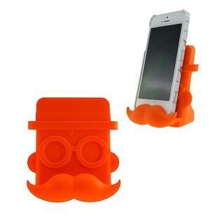 Mr. Mc Mustache Phone Holder Orange - One Size