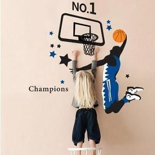 LESIGN Basketball Player Wall Sticker