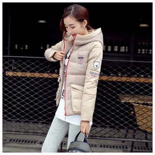 Donnae Applique Padded Hooded Jacket