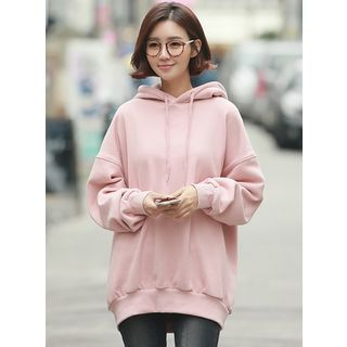 BBAEBBAE Hooded Brushed-Fleece Pullover