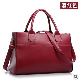 LineShow Faux Leather Tote with Strap