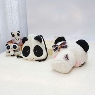 Plush Cam Panda DSLR Pouch with Camera Lens Pouch