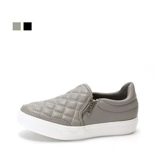 MODELSIS Faux-Leather Slip-Ons