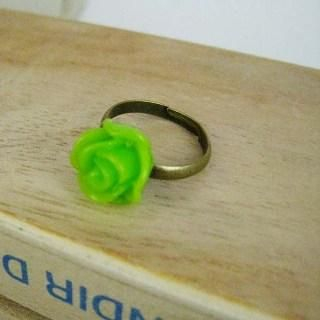 MyLittleThing Green Rose Copper Ring Copper - One Size