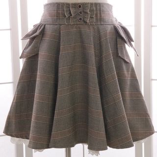 Reine Plaid A-Line Skirt